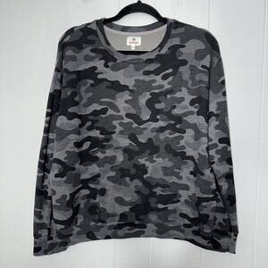 Sundry Women’s Camo Sweatshirt Gray Size 2 Medium